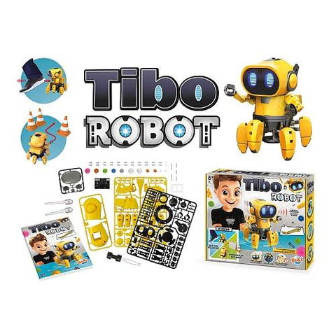Tibo 6 kojų robotikos konstruktorius vaikams 8+ su sekimo režimu ir efektais
