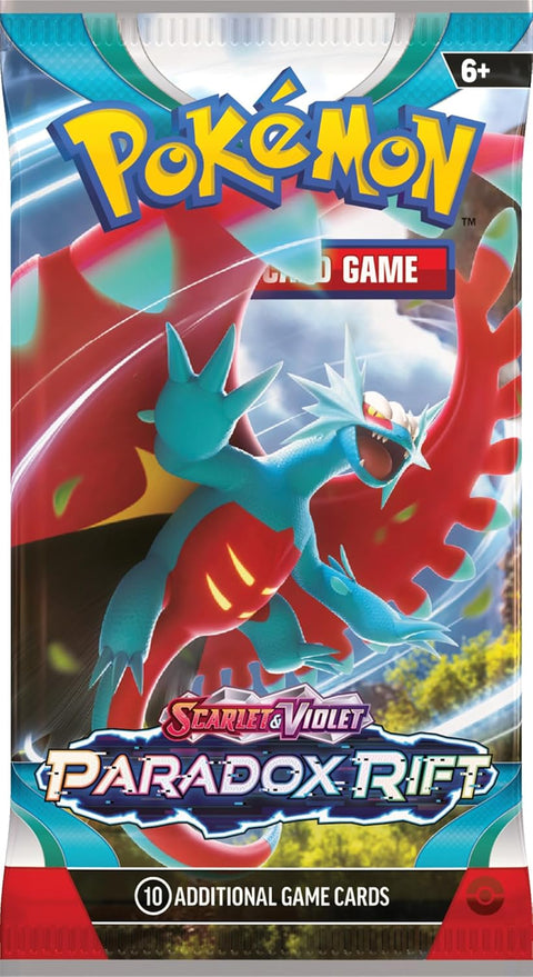 Pokémon TCG Paradox Rift booster pakelis, 10 kortų (anglų k.)