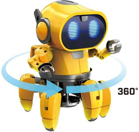 Tibo 6 kojų robotikos konstruktorius vaikams 8+ su sekimo režimu ir efektais