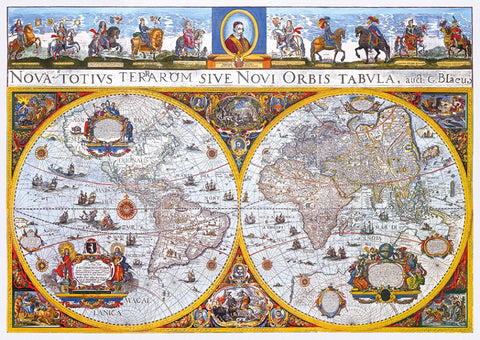 Medinė dėlionė „Nova Terrarum“ žemėlapis, 1010 detalių, 12+