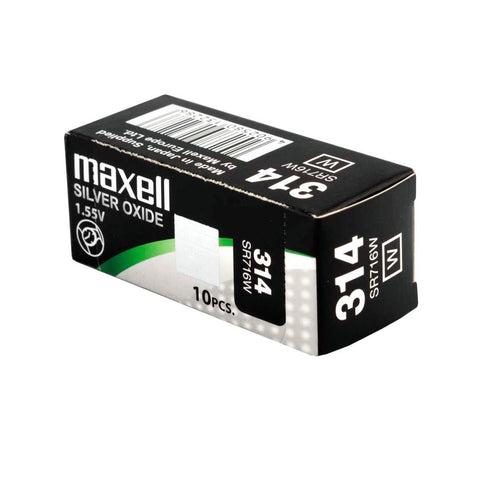 Maxell 314 SR716W sidabro oksido laikrodžių baterijos, 10 vnt.