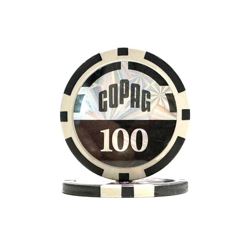 Copag 300 pokerio žetonų rinkinys tamsiame aliuminio lagamine