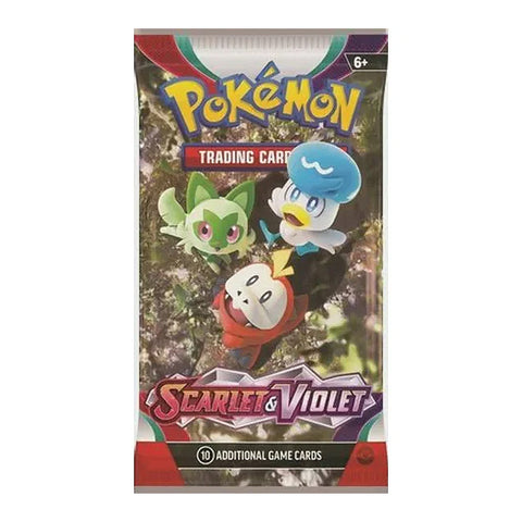 Pokémon TCG Scarlet & Violet bazinis papildymo pakelis – 10 kortų, anglų