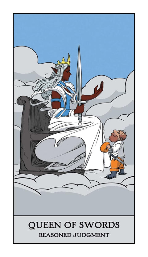 RPG fantazijos taro kortos – 78 kortų kaladė žaidėjams su gidu