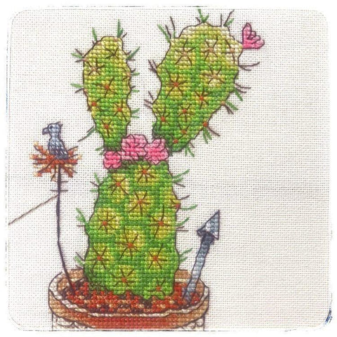 NeoCraft siuvinėjimo kryželiu rinkinys „Kaktusai“, 20×23 cm