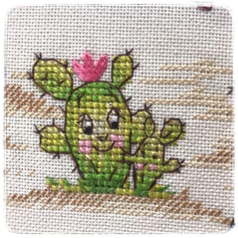 NeoCraft siuvinėjimo kryželiu rinkinys „Kaktusai“, 20×23 cm