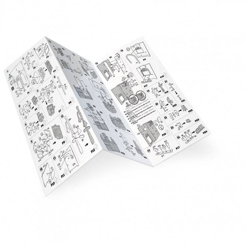 Miniatiūrinė kavinės diorama-dėlionė su LED, 120 dalių (10+)