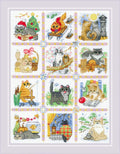 Cat Calendar. Siuvinėjimo rinkinys iš RIOLIS Nr.: 2136HOBI.LT 🇱🇹