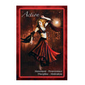 tarot korta Veiksmas: raudonos spalvos korta su besisukančia šokėja, pabrėžia judesį, ištvermę ir motyvaciją