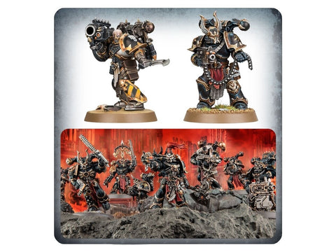 Warhammer 40,000 Chaos Space Marines Legionaries – 10 miniatiūrų rinkinys