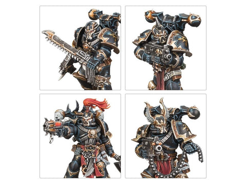 Warhammer 40,000 Chaos Space Marines Legionaries – 10 miniatiūrų rinkinys