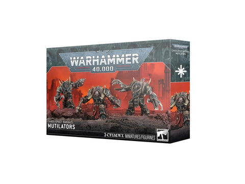 Warhammer 40,000 Chaos Space Marines Mutilators – 3 miniatiūros