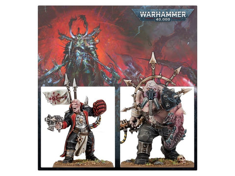 Warhammer 40,000 Chaoso Traitor Enforcer ir Ogryn – figūrėlių rinkinys