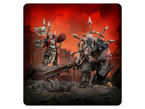 Warhammer 40,000 Chaoso Traitor Enforcer ir Ogryn – figūrėlių rinkinys