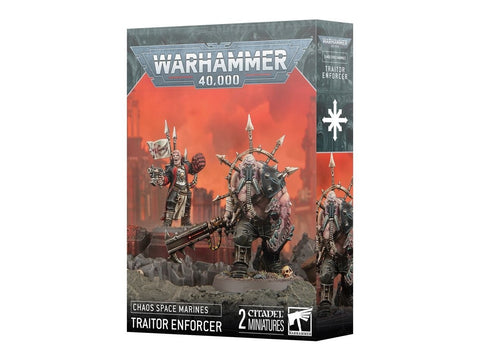 Warhammer 40,000 Chaoso Traitor Enforcer ir Ogryn – figūrėlių rinkinys