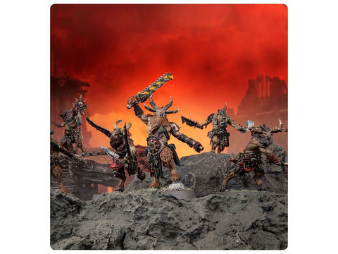 Warhammer 40,000 Chaos Space Marines Fellgor Beastmen miniatiūros (10 vnt.)