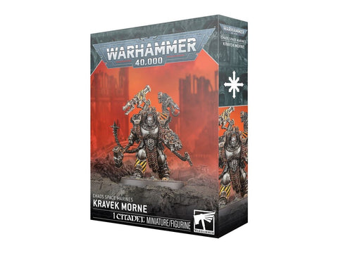 Warhammer 40,000 Kravek Morne Chaos Space Marine miniatiūra