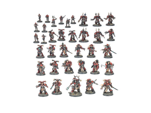 Warhammer 40,000 Red Corsairs Battleforce chaos kariuomenės rinkinys