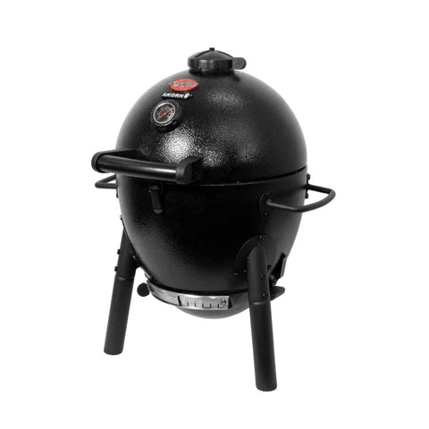 Kompaktiška kamado anglinė kepsninė 35 cm su ketaus grotelėmis rūkymui