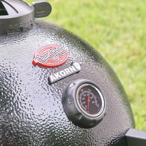 Kompaktiška kamado anglinė kepsninė 35 cm su ketaus grotelėmis rūkymui