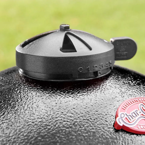 Kompaktiška kamado anglinė kepsninė 35 cm su ketaus grotelėmis rūkymui