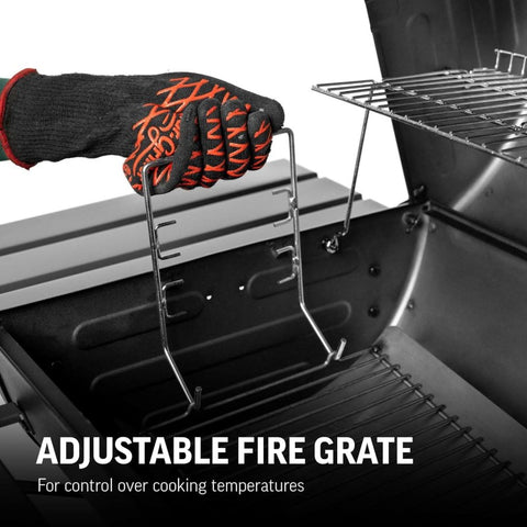 Lauko anglinė kepsninė su ketaus grotelėmis BBQ Pro Deluxe grilis
