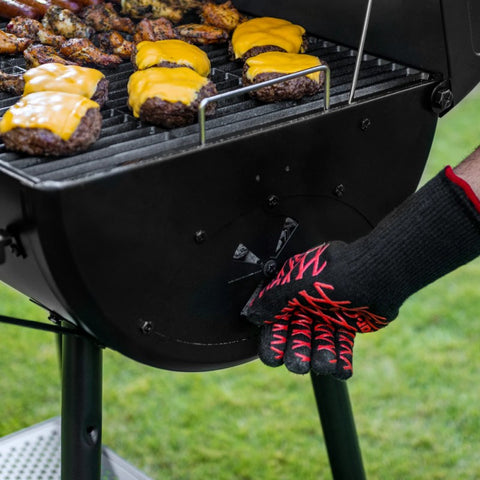 Lauko anglinė kepsninė su ketaus grotelėmis BBQ Pro Deluxe grilis