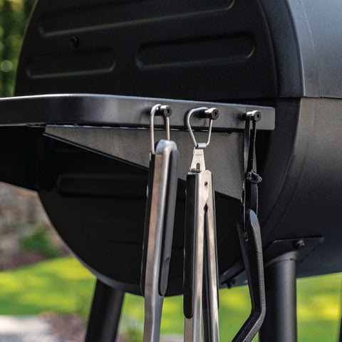 Char-Griller Smokin Champ lauko grilis-rūkykla su ketaus grotelėmis