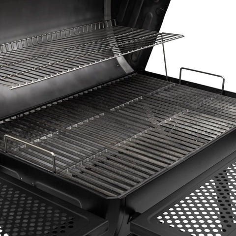 Char-Griller Smokin Champ lauko grilis-rūkykla su ketaus grotelėmis