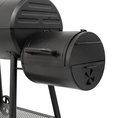 Char-Griller Smokin Champ lauko grilis-rūkykla su ketaus grotelėmis