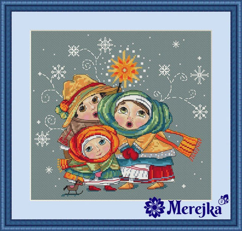 Merejka: Christmas Carol SK03 siuvinėjimo rinkinys iš Merejka - HOBI.LT 🇱🇹