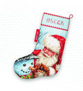 LetiStitch: Christmas Stocking SLETI921 - siuvinėjimo kryželiu rinkinys - HOBI.LT 🇱🇹