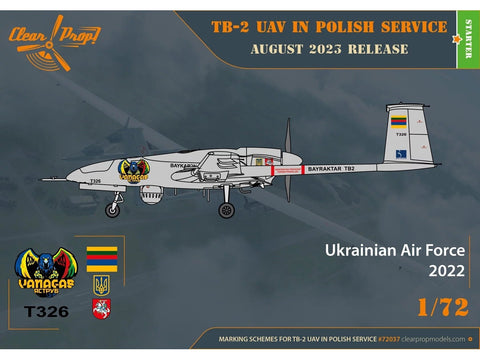 Clear Prop! Bayraktar TB2 1/72 – Lenkijos ir Ukrainos, „Vanagas“ versija CP72037
