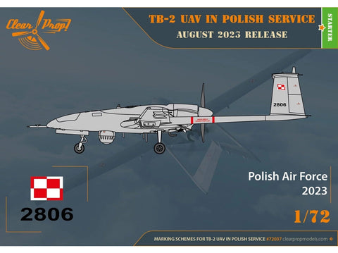Clear Prop! Bayraktar TB2 1/72 – Lenkijos ir Ukrainos, „Vanagas“ versija CP72037