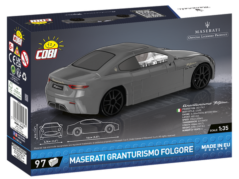 COBI konstruktorius Maserati GranTurismo Folgore 1:35, 97 detalių, 24506