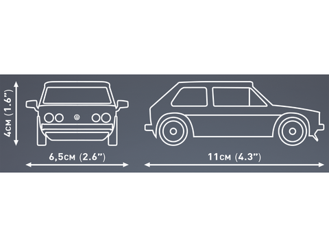 COBI Volkswagen Golf GTI (1976–1983) 1:35 konstruktorius, 68 dalys