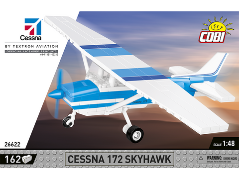 COBI Cessna 172 Skyhawk konstruktorius 1:48, balta–mėlyna (26622)