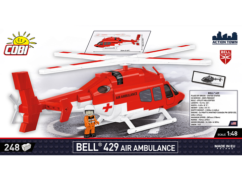 COBI Bell 429 Greitosios pagalbos sraigtasparnis, konstruktorius 1:48 248 det.