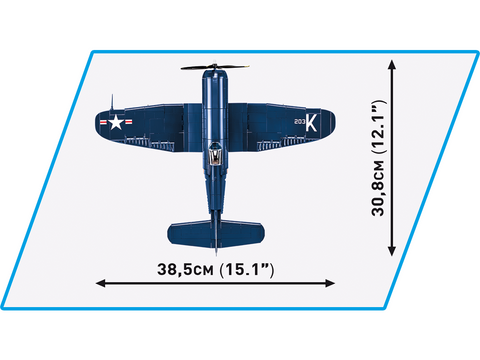 COBI F4U-4 Corsair 1:32 konstruktorius – 520 detalių, 8+