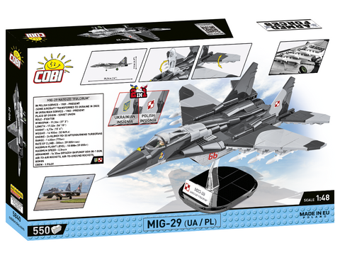 COBI MiG-29 naikintuvo konstruktorius, 1:48 mastelis, 550 detalių Nr. 5840
