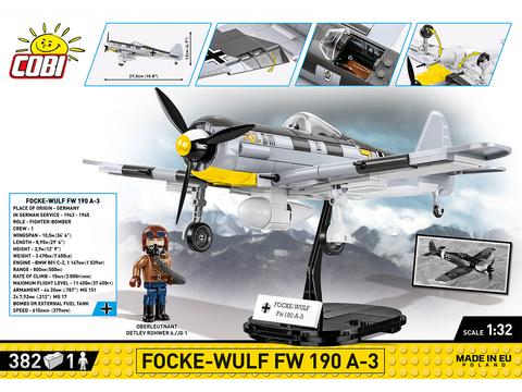 COBI Focke-Wulf FW 190 A3 konstruktorius 1:32, 382 det., 5741
