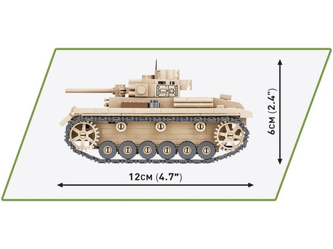 COBI Panzer III Ausf. J tanko konstruktorius 1:48, 292 detalių