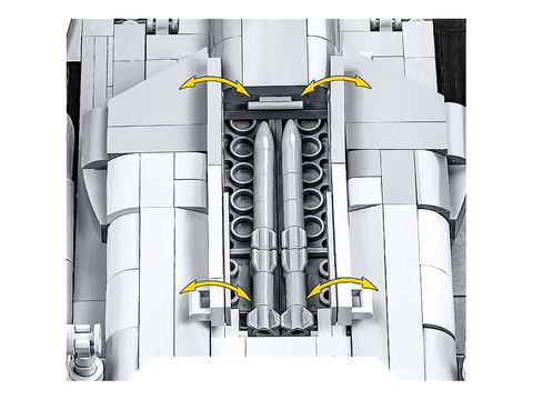 COBI SU-57 Felon reaktyvinio naikintuvo konstruktorius 1:48, 851 det., 5921