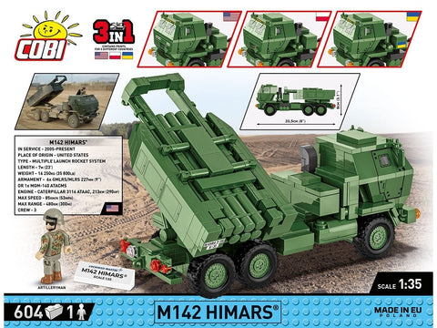 COBI M142 HIMARS 1:35 konstruktorius – 604 detalių rinkinys