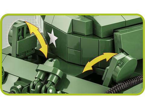 COBI Sherman Jumbo M4A3E2 tanko konstruktorius 1:35, 720 detalių