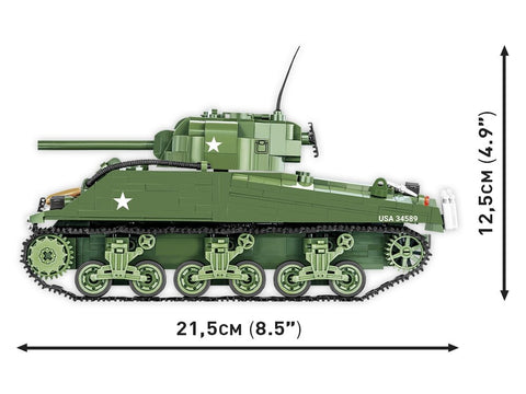 COBI M4A3 Sherman tanko konstruktorius, 1:28, 852 detalių