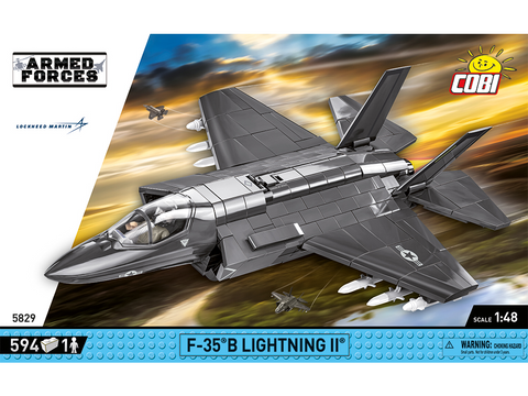 COBI F-35B Lightning II lėktuvas – konstruktorius 1:48, 594 detalės
