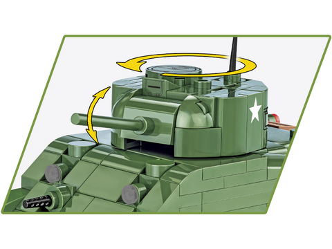 COBI konstruktorius Sherman M4A1 tankas 1:48, 312 detalių (2715)