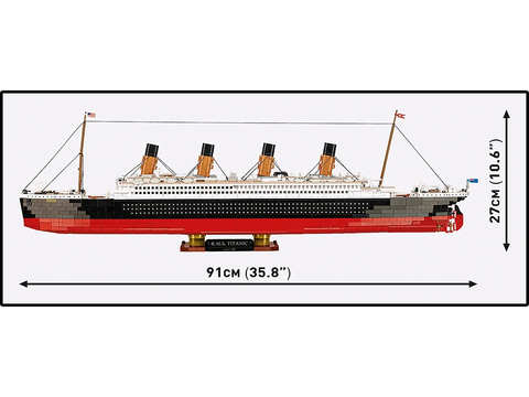 COBI RMS Titanic laivo konstruktorius 1:300, 91 cm, 9+