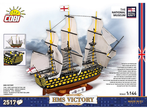 COBI H.M.S. Victory burlaivio konstruktorius 1:144, 2517 detalių